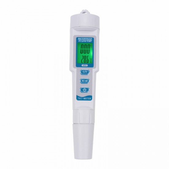 3 in 1 PH-983 EC PH Water Quality Tester Pen Backlight Digital PH Meter Probe for Aquarium Swimming Pool Laboratory