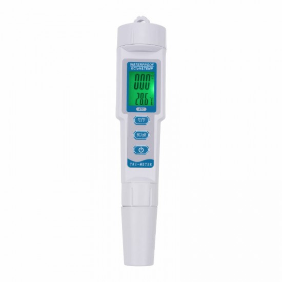 3 in 1 PH-983 EC PH Water Quality Tester Pen Backlight Digital PH Meter Probe for Aquarium Swimming Pool Laboratory 3 in 1 PH-983 EC PH Water Quality Tester Pen Backlight Digital PH Meter Probe for Aquarium Swimming Pool Laboratory