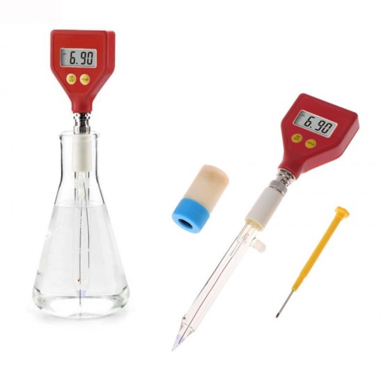 PH Meter Water Quality Tester with Sharp Glass Electrode for Water Food Cheese Milk Soil pH Test