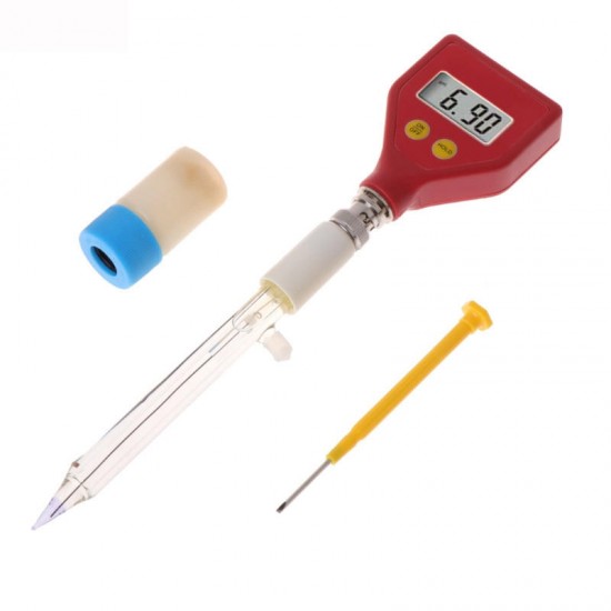 PH Meter Water Quality Tester with Sharp Glass Electrode for Water Food Cheese Milk Soil pH Test