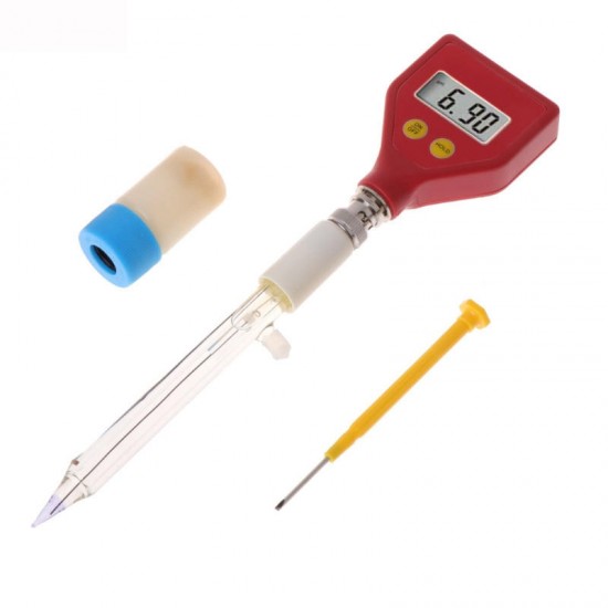 PH Meter Water Quality Tester with Sharp Glass Electrode for Water Food Cheese Milk Soil pH Test PH Meter Water Quality Tester with Sharp Glass Electrode for Water Food Cheese Milk Soil pH Test