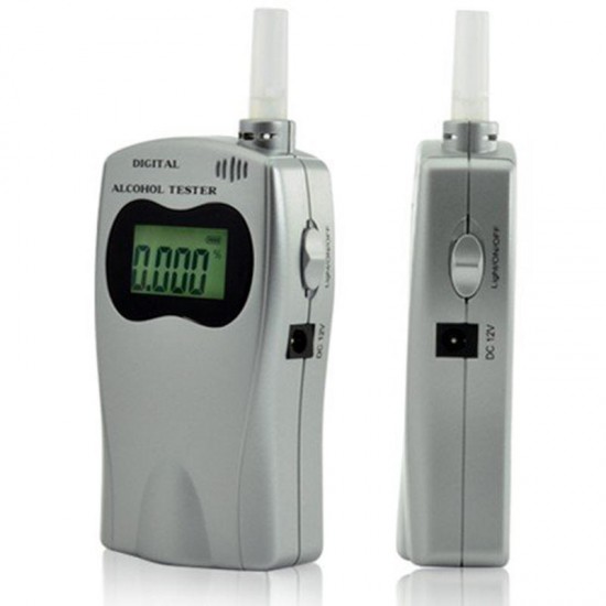 Digital Breath Alcohol Tester 5 Mouthpieces Breathalyzer With LCD Screen Professional Alcohol Detector Powered By USB Charger Drunk Driving Measurement Tool Digital Breath Alcohol Tester 5 Mouthpieces Breathalyzer With LCD Screen Professional Alcohol Detector Powered By USB Charger Drunk Driving Measurement Tool