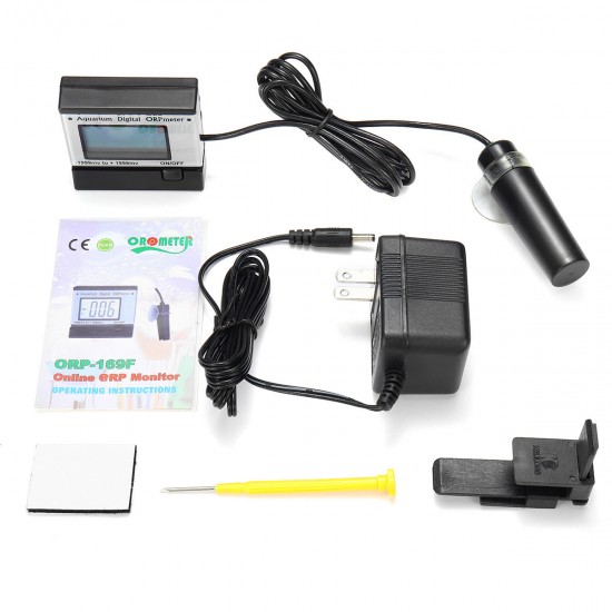 Digital ORP PH Meter Aquarium Pool Hydroponic Water Quality Monitor -1999 to 1999mV Digital ORP PH Meter Aquarium Pool Hydroponic Water Quality Monitor -1999 to 1999mV