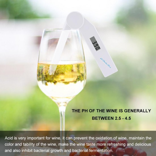Digital PH Meter Folding with 0-14 PH Measurement Range for Household Drinking, Pool and Aquarium Fruits and Vegetables Digital PH Meter Folding with 0-14 PH Measurement Range for Household Drinking, Pool and Aquarium Fruits and Vegetables