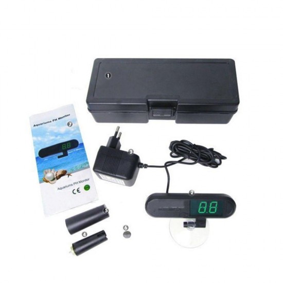 Digital PH Meter Water Quality Tester PH Tester Aquarium PH Monitor Equipped With Suction Cup Digital PH Meter Water Quality Tester PH Tester Aquarium PH Monitor Equipped With Suction Cup