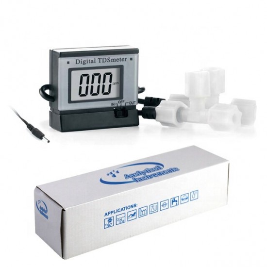 Double TDS Detector Wall-mounted Water Quality Analyzer Meter Embedded Conductivity Monitor Tester Double TDS Detector Wall-mounted Water Quality Analyzer Meter Embedded Conductivity Monitor Tester