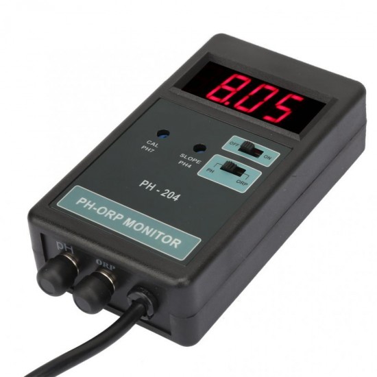 PH-204 Digital ORP Temperature Control Monitor Meter PH Monitor Meter