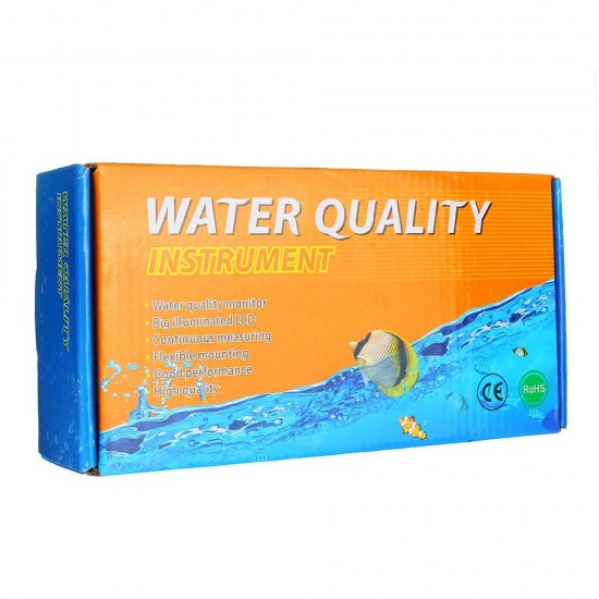 PH-2791 PH/EC 2-in-1 Detector Water Quality Online Analyzer Resolution 0.01pH ±2%F.S PH Meter