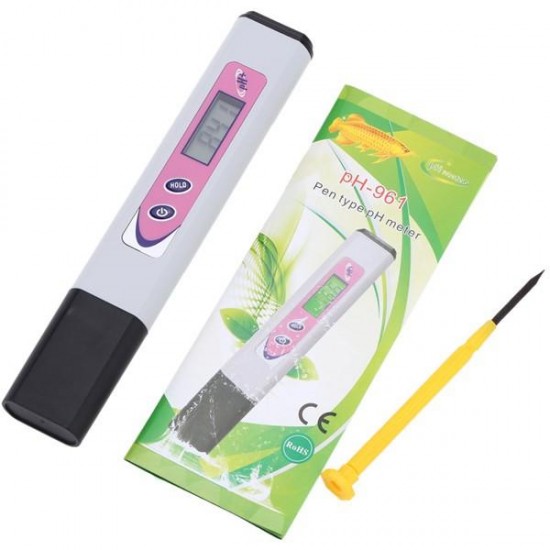 PH-961 Digital ATC Pen Type pH Meter Water Tester PH0~14 Hydroponic Aquarium Spa Pool Acidimeter