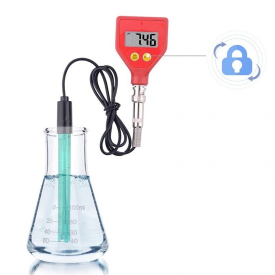 PH-98105 PH Meter Digital Acidity Meter Glass Electrode for Water Food Cheese Milk Soil PH Test PH-98105 PH Meter Digital Acidity Meter Glass Electrode for Water Food Cheese Milk Soil PH Test