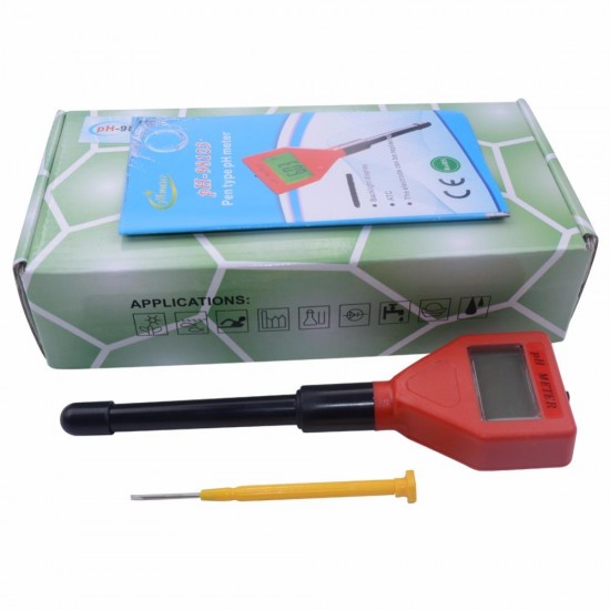 PH Meter with Backlight LCD Display Acidimeter Tester Experiment Measuring Water Quality Analyzer for Aquarium Pool Water