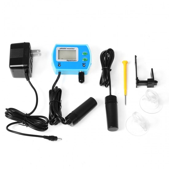 PH/EC 2 in1 Water Quality Chlorine Tester Level Meters Swimming Pool Spa Hot Tub