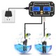 PH/EC-2681 2 in 1 Water Quality Tester pH/EC Meter Waterproof Double Display Tester Black EU Plug PH/EC-2681 2 in 1 Water Quality Tester pH/EC Meter Waterproof Double Display Tester Black EU Plug