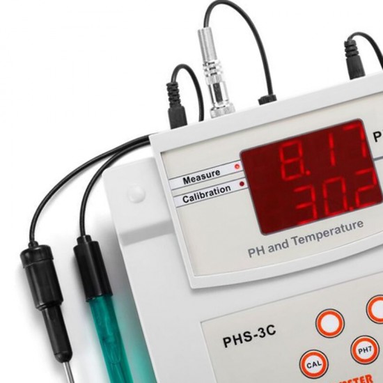 PHS-3C Portable pH Temperature 2 in 1 Automatic Calibration pH Desktop Tester