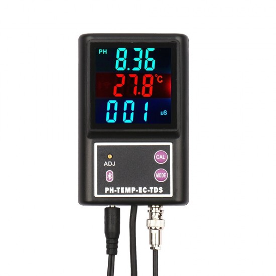 PH & EC & TDS and Temperature Water Quality Multi-Parameter Monitor with BT Wireless Connection Digital Online Meter Accurate Tester