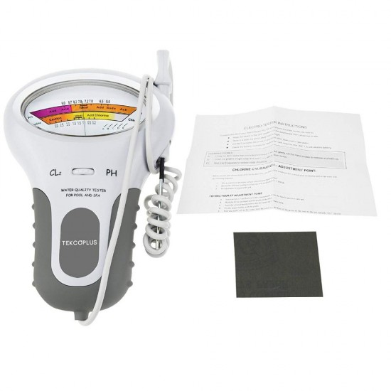 Portable Digital 2 In 1 Water Quality PH And Chlorine Level CL2 Tester Meter For Swimming Pool Spa Drinking Water Quality Analys Portable Digital 2 In 1 Water Quality PH And Chlorine Level CL2 Tester Meter For Swimming Pool Spa Drinking Water Quality Analys