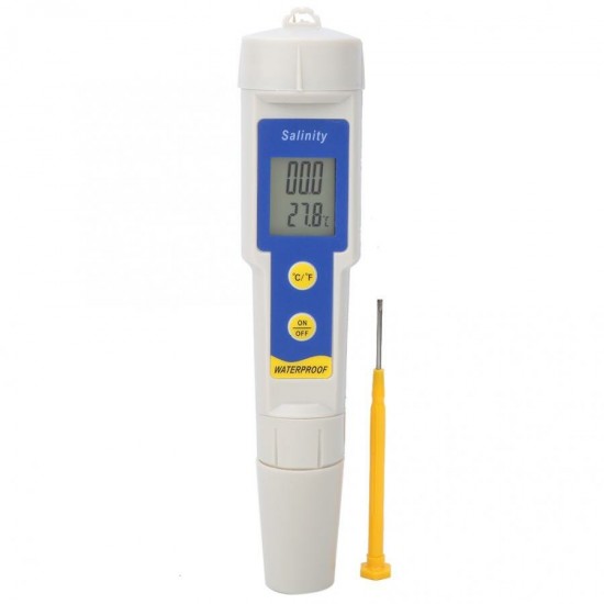 Salinity Meter SA-1397 Portable Digital Salinity Meter High Waterproof Temperature Tester
