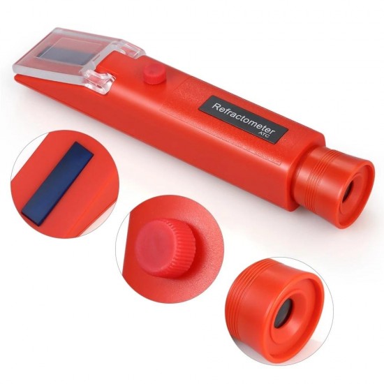 Sugar Meter Refractometer Portable Brix Detector Handheld Sugar Meter ATC Refractometer Sugar Concentration Detector Sugar Solution Content Test Tool Saccharometer 58-90% Brix Scale Range Sugar Meter Refractometer Portable Brix Detector Handheld Sugar Meter ATC Refractometer Sugar Concentration Detector Sugar Solution Content Test Tool Saccharometer 58-90% Brix Scale Range