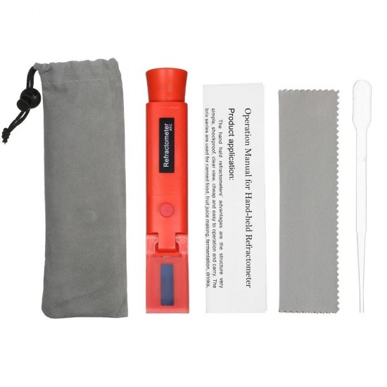 Sugar Meter Refractometer Portable Brix Detector Handheld Sugar Meter ATC Refractometer Sugar Concentration Detector Sugar Solution Content Test Tool Saccharometer 58-90% Brix Scale Range Sugar Meter Refractometer Portable Brix Detector Handheld Sugar Meter ATC Refractometer Sugar Concentration Detector Sugar Solution Content Test Tool Saccharometer 58-90% Brix Scale Range