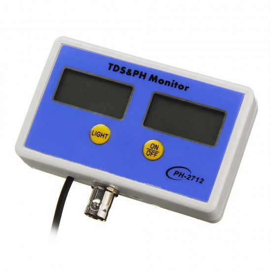 WS-pH2712 Online pH/TDS Monitor PH Rang 0.00~14.00 TDS Range 0.00~1999ppm PH Meter