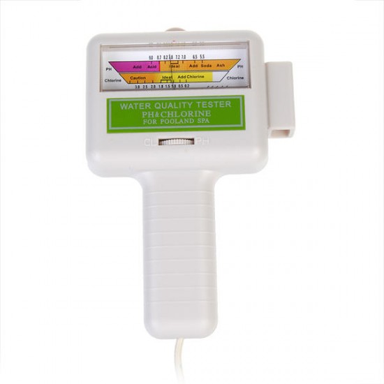 Water Quality PH/CL2 Chlorine Tester Level Meter PH Tester