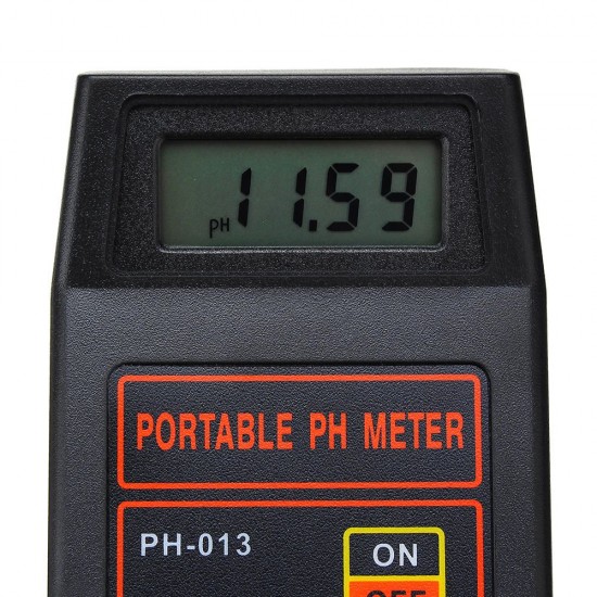 Portable PH-8414 PH ORP Temperature Meter 3 in 1 with Battery and PH Buffer Powder