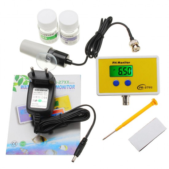 WS-PH2701 0.01pH Resolution Online PH Monitor Water Quality Online Analyzer Tester