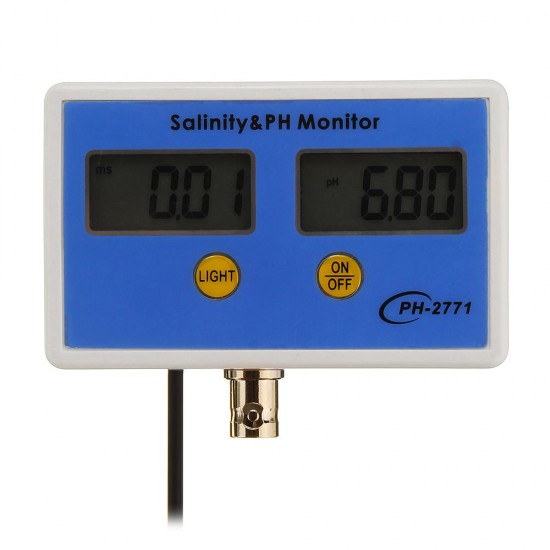 WS-PH2771 Online PH/Salinity Monitor 2 In 1 Water Quality Online Analyzer Tester WS-PH2771 Online PH/Salinity Monitor 2 In 1 Water Quality Online Analyzer Tester