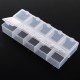 10 Grids Transparent Storage Box Parts Components Container Assortment Organizer