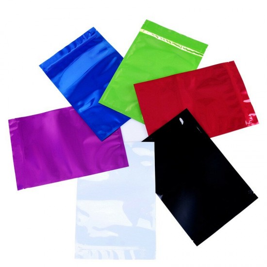 100Pcs 10x15cm Aluminium Foil Open Top Bags Sealing Vacuum Bag Herbal Tea Food Packaging Bag