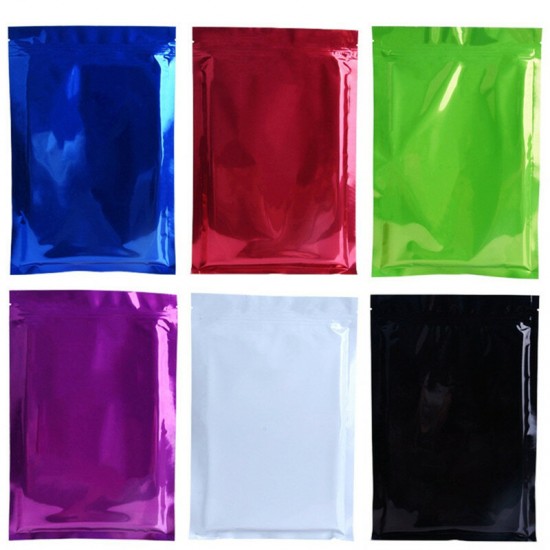 100Pcs 10x15cm Aluminium Foil Open Top Bags Sealing Vacuum Bag Herbal Tea Food Packaging Bag