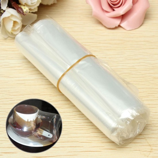 100Pcs 11x15cm Transparent Clear Shrink Wrap Films Package Heat Seal Gift Packaging Bags