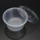 100Pcs 150mL Clear Plastic Disposable Soup Food Sauce Cups Take Out Container with Lid