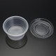 100Pcs 150mL Clear Plastic Disposable Soup Food Sauce Cups Take Out Container with Lid