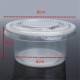 100Pcs 150mL Clear Plastic Disposable Soup Food Sauce Cups Take Out Container with Lid