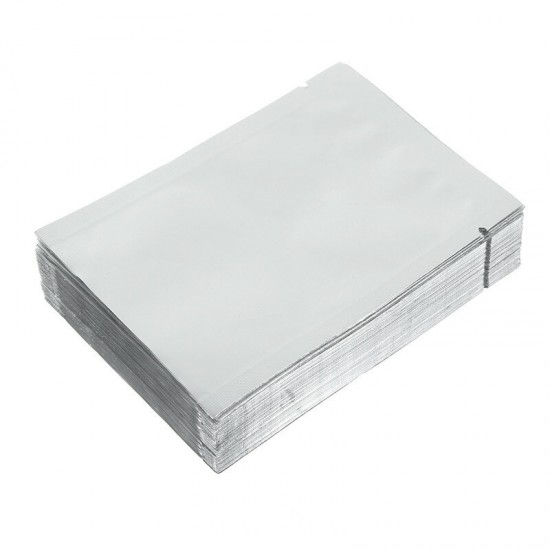 100Pcs 6x9cm Aluminium Foil Open Top Bags Food Storage Packaging Vacuum Bags