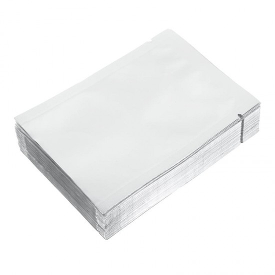 100Pcs 7x10cm Aluminium Foil Open Top Bags Food Storage Packaging Vacuum Sealer Bags
