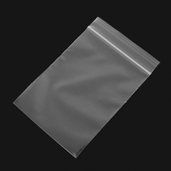 100Pcs 8x12cm Clear Plastic Zip Lock Bags Reclosable Storage Packaging Zipper Bags