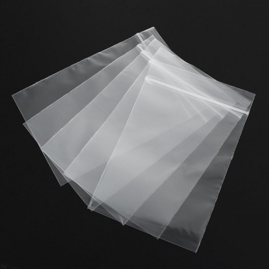 100Pcs 8x12cm Clear Plastic Zip Lock Bags Reclosable Storage Packaging Zipper Bags 100Pcs 8x12cm Clear Plastic Zip Lock Bags Reclosable Storage Packaging Zipper Bags