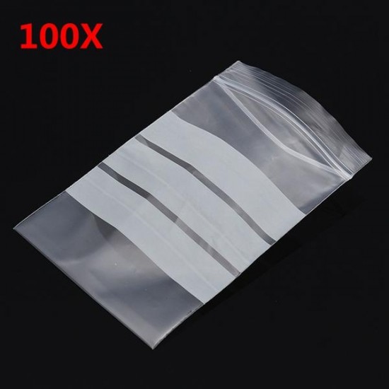 100Pcs 8x12cm Reclosable Ziplock Bag with Writing Panels PE Self Adhesive Seal Ring Bags 100Pcs 8x12cm Reclosable Ziplock Bag with Writing Panels PE Self Adhesive Seal Ring Bags