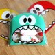 100Pcs Cute Big Teech Mouth Monster Plastic Self Sealing Bag Wedding Birthday Cookie Candy Gift Packing Bags