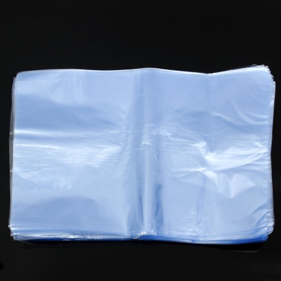 100Pcs PVC Heat Shrink Wrap Bag Film Clear Flat Storage Bag Soap Candles Packaging 20x30cm