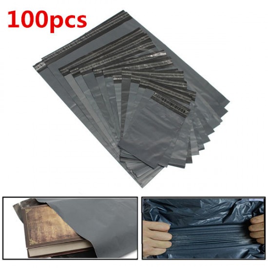 100pcs Poly Mailers Envelopes Shipping Packing Plastic Self Seal Ring Bags