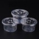 10Pcs Liquid Containers Case Takeaway Take Away Plastic Round for Lab Sauce
