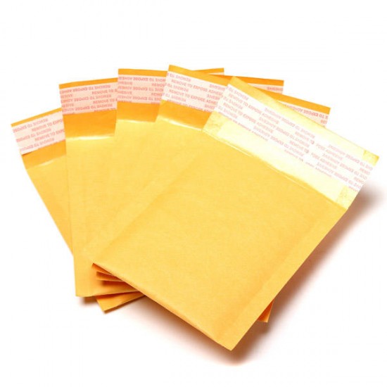 10pcs 230*280mm+40mm Bubble Envelope Yellow Color Kraft Paper Bag Mailers Envelope