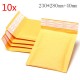 10pcs 230*280mm+40mm Bubble Envelope Yellow Color Kraft Paper Bag Mailers Envelope