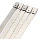 10pcs 7.9X400mm Ball Lock Metal Stainless Steel Zip Ties Wrap Strap