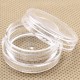 12Pcs Clear Round Plastic Jar Sample Empty Tin Storage Containers with Screw Lid