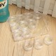 12Pcs Clear Round Plastic Jar Sample Empty Tin Storage Containers with Screw Lid