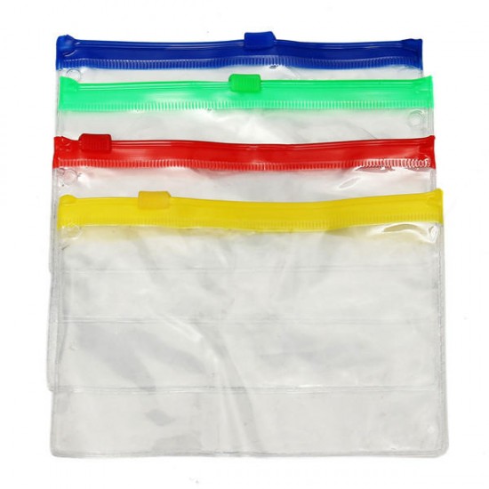 130×90mm PVC Transparent File Holder Packing Bags